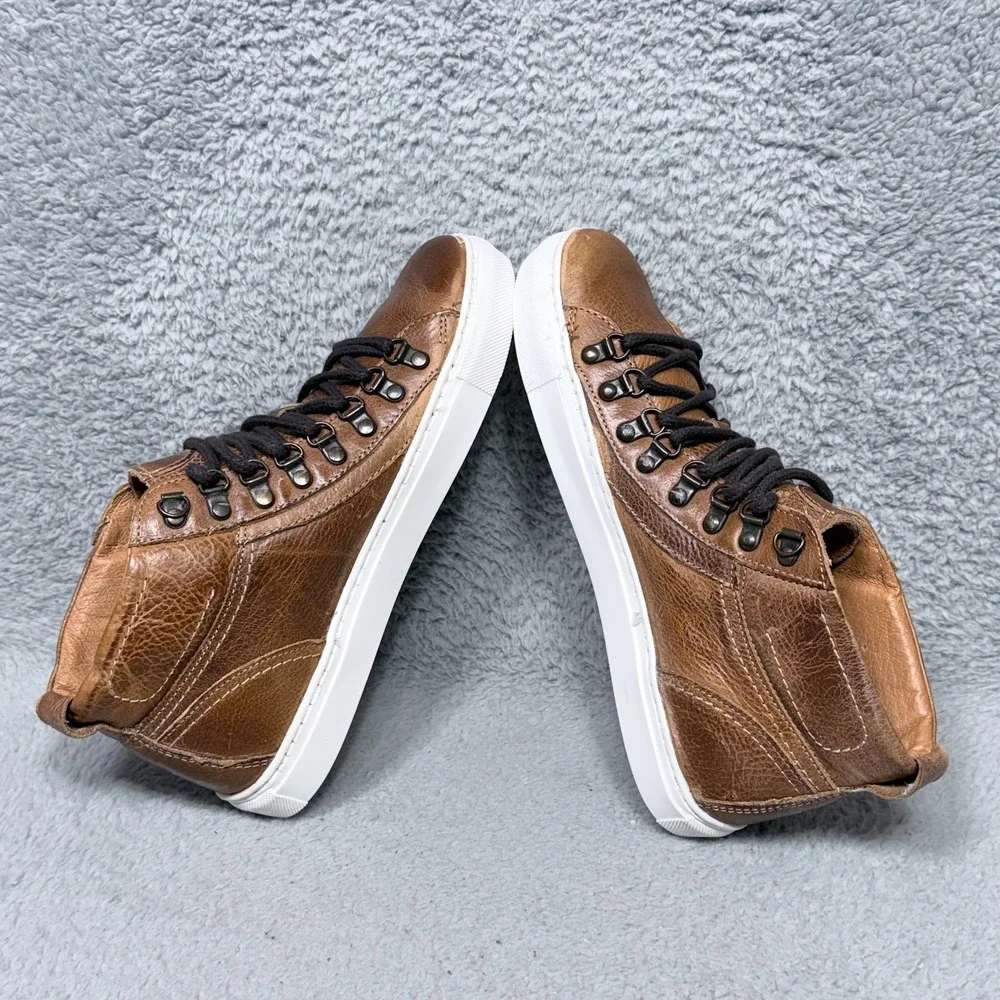 Freebird Shelby Mens Size 9 High Top Sneakers Distressed Brown Leather Lace Up